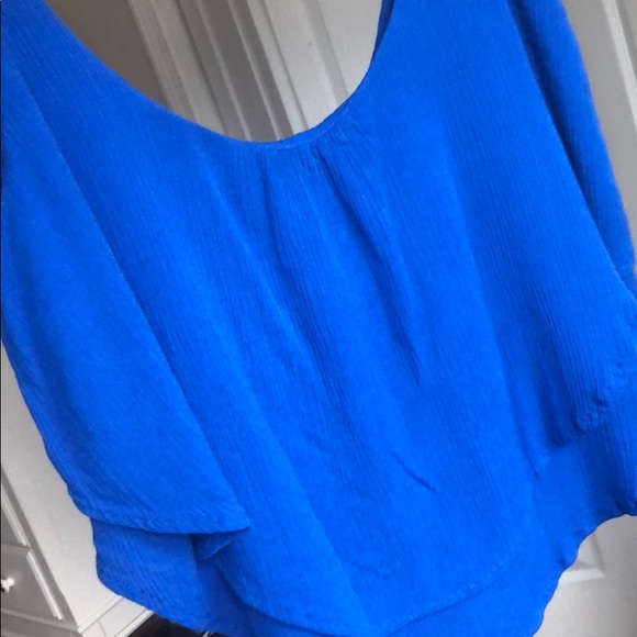 Royal blue Papercrane size Med flow-y tank. - Picture 2 of 3